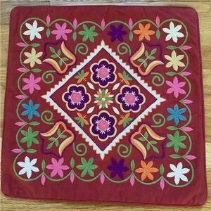 Pottery Barn Embroidered Pillow Cover